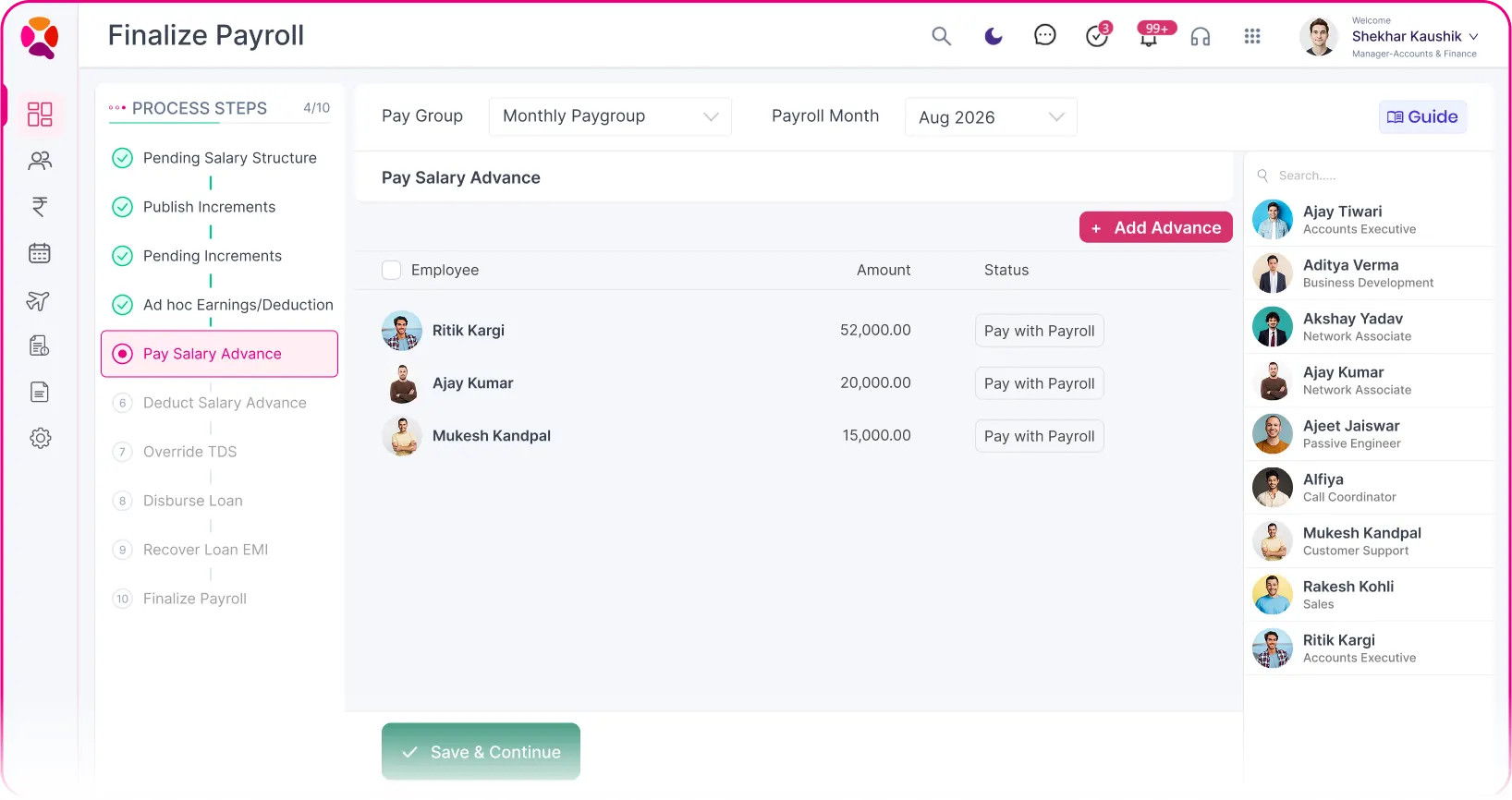 QkrPayroll Dashboard