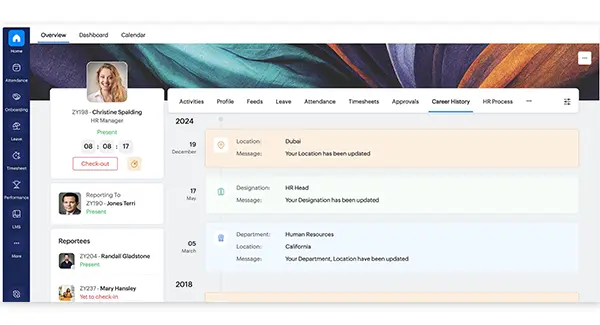 zoho Dashboard QkrHR